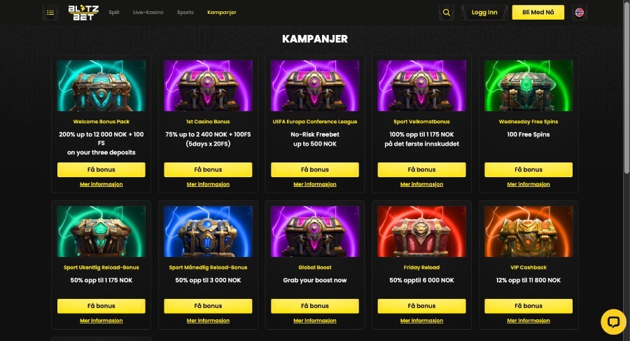 Blitz-bet Kampanjer