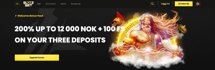 Blitz-bet Velkomstbonus