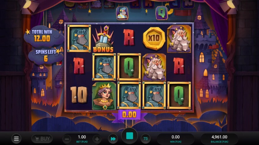 Camelot Cash har et bonusspill med free spins som gir deg 8, 16 eller 24 free spins