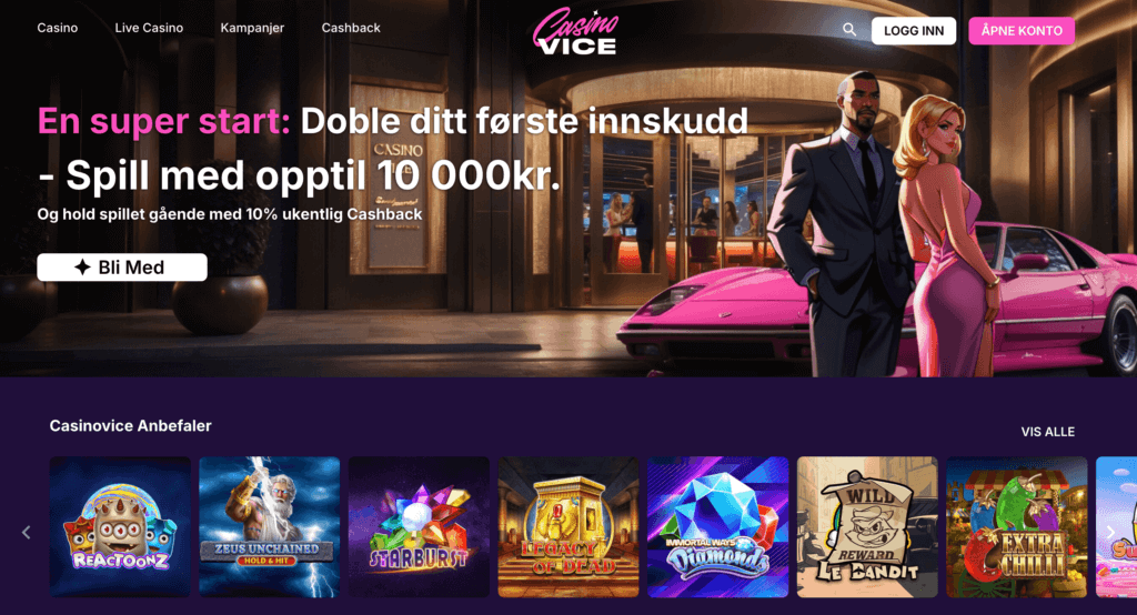 Casino Vice Forside