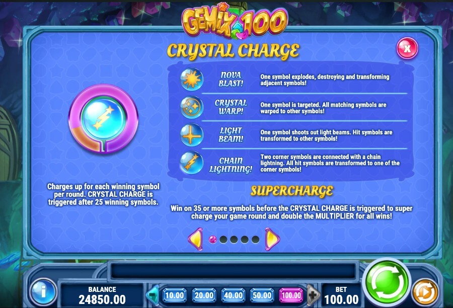 Gemix 100 Crystal Charge