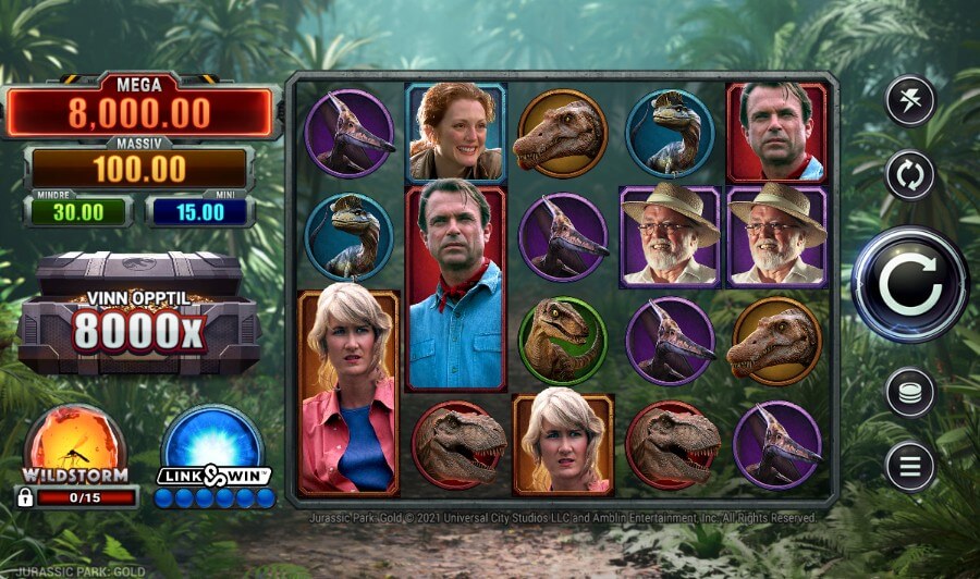 Microgaming har flere populære spilleautomater fra Jurassic Park-filmene