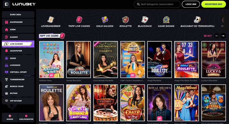 Lunubet Live Casino