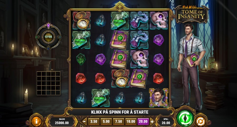 Spilleautomaten Rich Wilde and the Tome of Insanity er et oppslukende spill fra Play'n GO