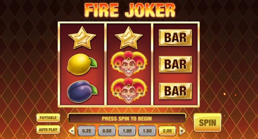 Spilleautomaten Fire Joker er et populært jokerspill fra Play'n GO