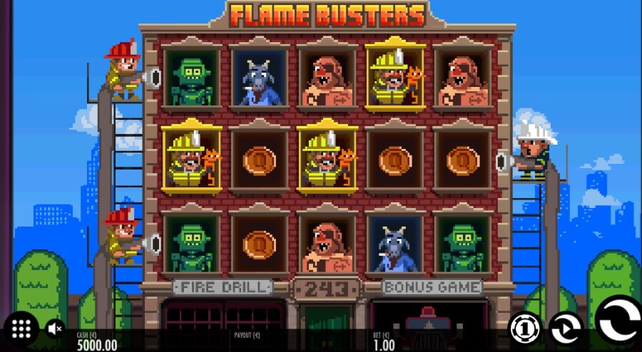 Flame Busters er en nostalgisk spilleautomat fra Thunderkick som fortsatt er populær.