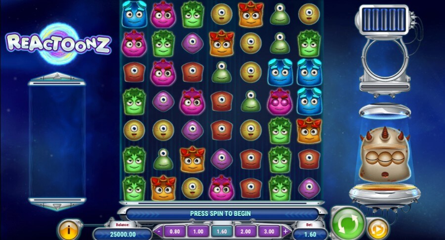 Reactoonz er en fargerik og artig spilleautomat fra Play'n GO som fortsatt er veldig populær