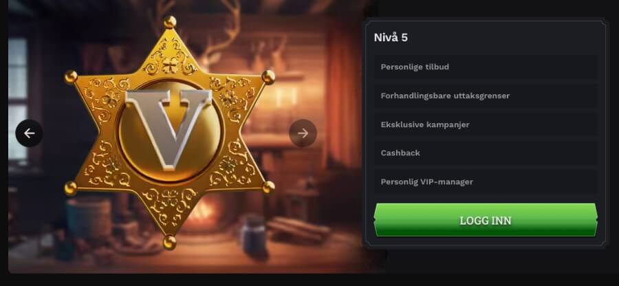 Wildsino har et VIP-program med blant annet cashback